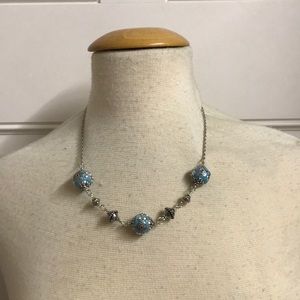 Handcrafted bead necklace.